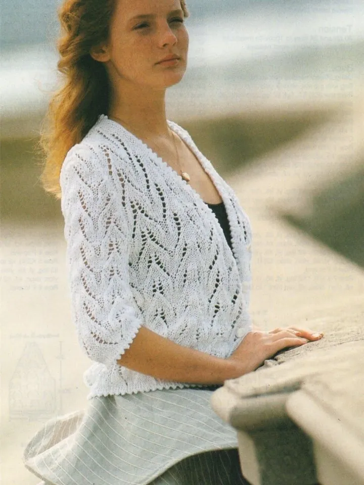 Cardigan pattern, lace cardigan knitting, summer cardigan for parents women