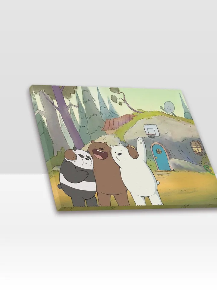 We Bare Bears Frame Canvas Print