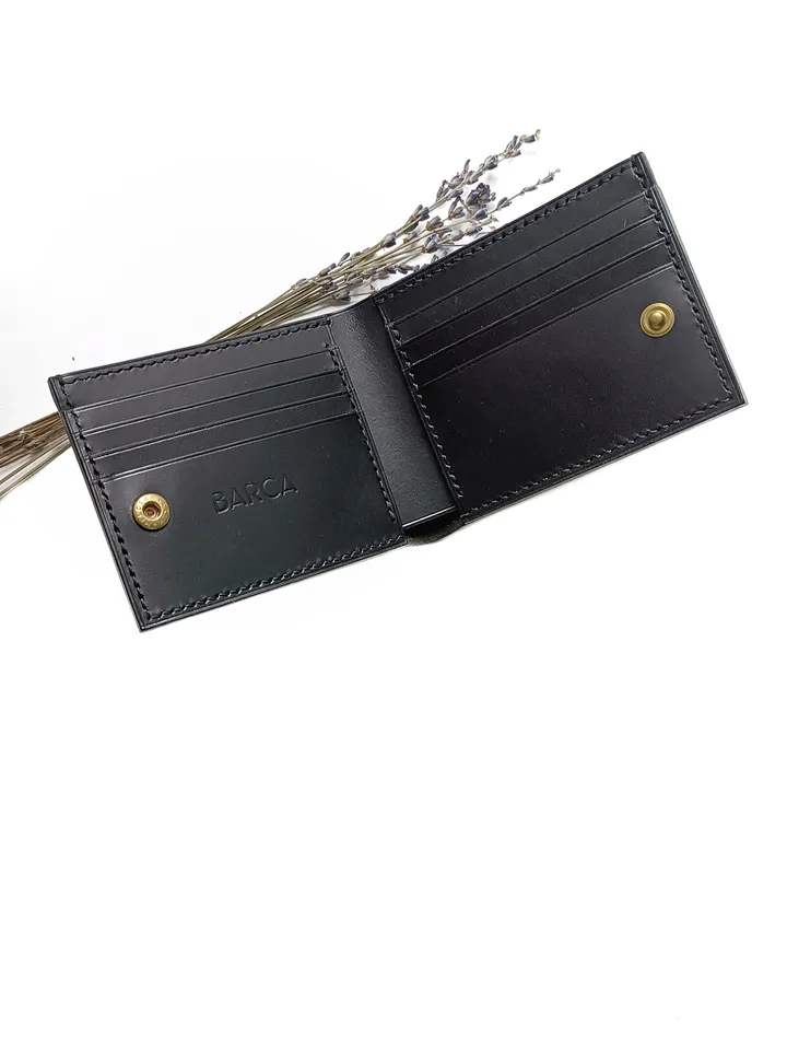 Pattern of a leather bifold wallet with coin pocket in PDF format with a step of 4 mm. & video TUTORIAL