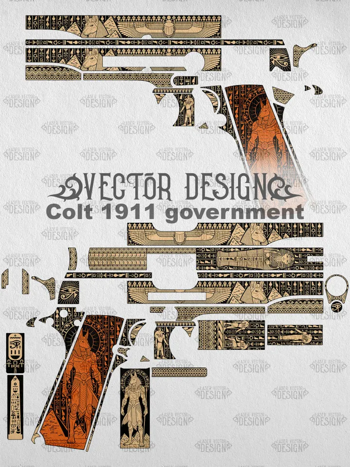 VECTOR DESIGN Colt 1911 government Anubis