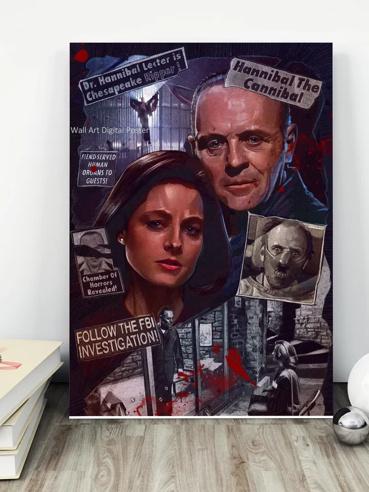 Hannibal Lecter fan art poster