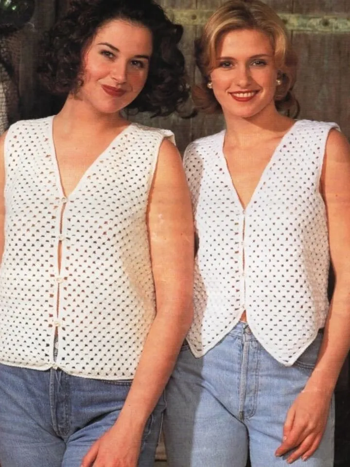 Waistcoat crochet pattern , women waistcoat crochet, granny stitch waistcoat crochet pdf