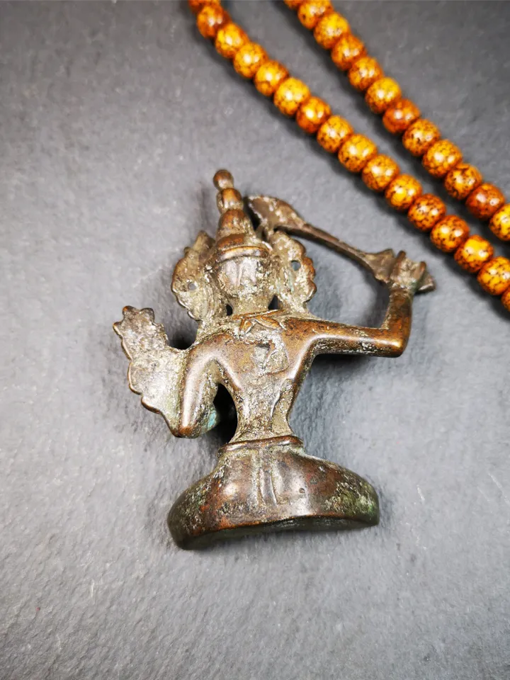Gandhanra Acient Tibetan Buddhist Statue,Terma,Manjusri,Wisdom Buddha,60 Years Old