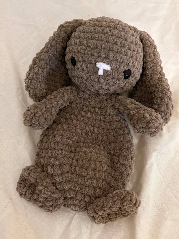 Crochet bunny lovey pattern amigurumi rabbit plushie tutorial