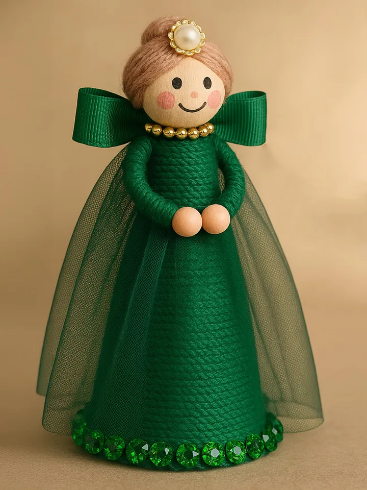 DIY Queen Doll Craft Pattern, Elegant PDF Tutorial for Royal-Themed Decoration, Handmade Queen Ornament, Instant Download