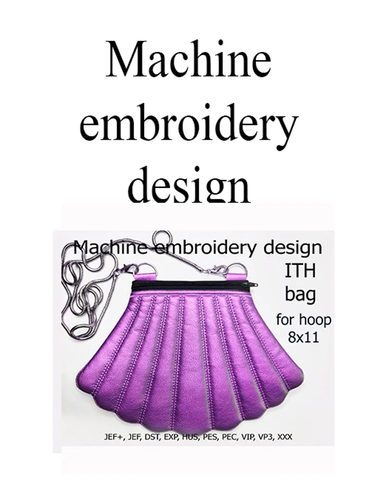 In the hoop bag embroidery design Bag ITH