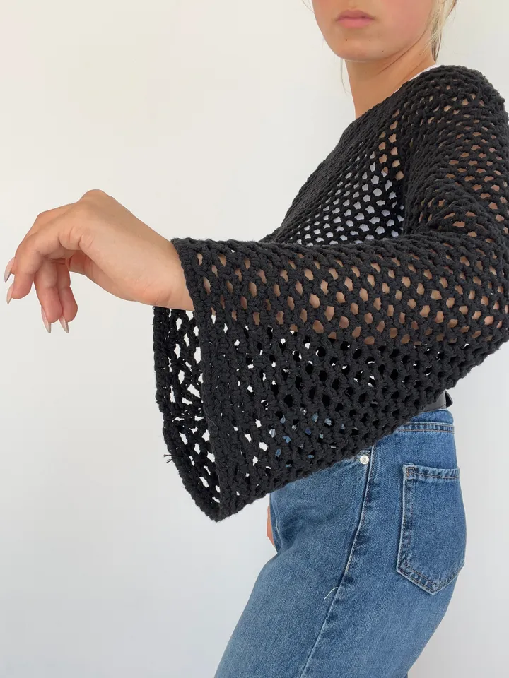 crochet mesh top pattern , mesh sweater, Crop Sweater, Mesh Pattern, Crop Top , Crochet Mesh Jumper