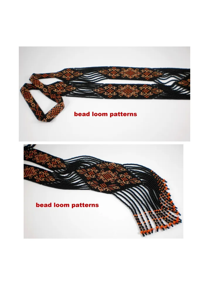 Gerdan-Split-Loom Necklace Bead loom patterns, Beading Loom, only patterns, Instant Download, PDF