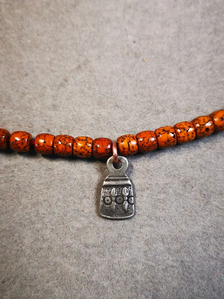 Gandhanra Handmade  Mala Counter Pendant, Cold Iron Vajra Pendant,Prayer Beads Accessories