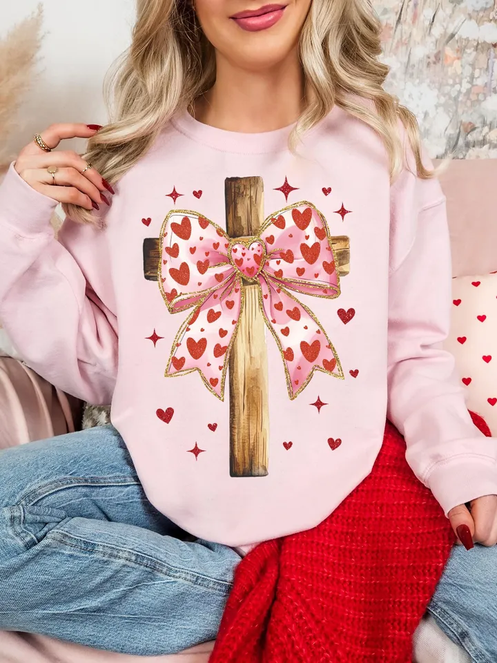 Jesus is my Valentine PNG, Christian Valentine Png, Valentine Coquette Bow Png, Bible Verse Png, Love Like Jesus Png, Cross, Faith, Jesus