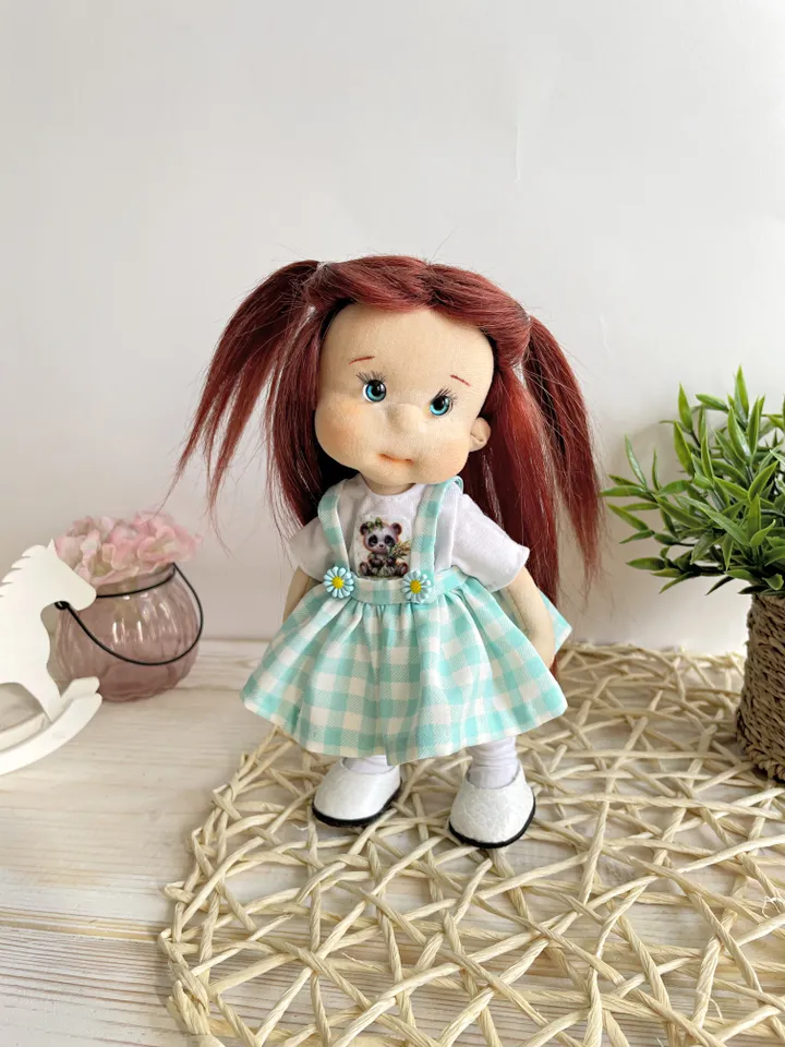 Art Doll Waldorf Doll Inspiration Handmade Textile Doll Birthday Gift for Girl
