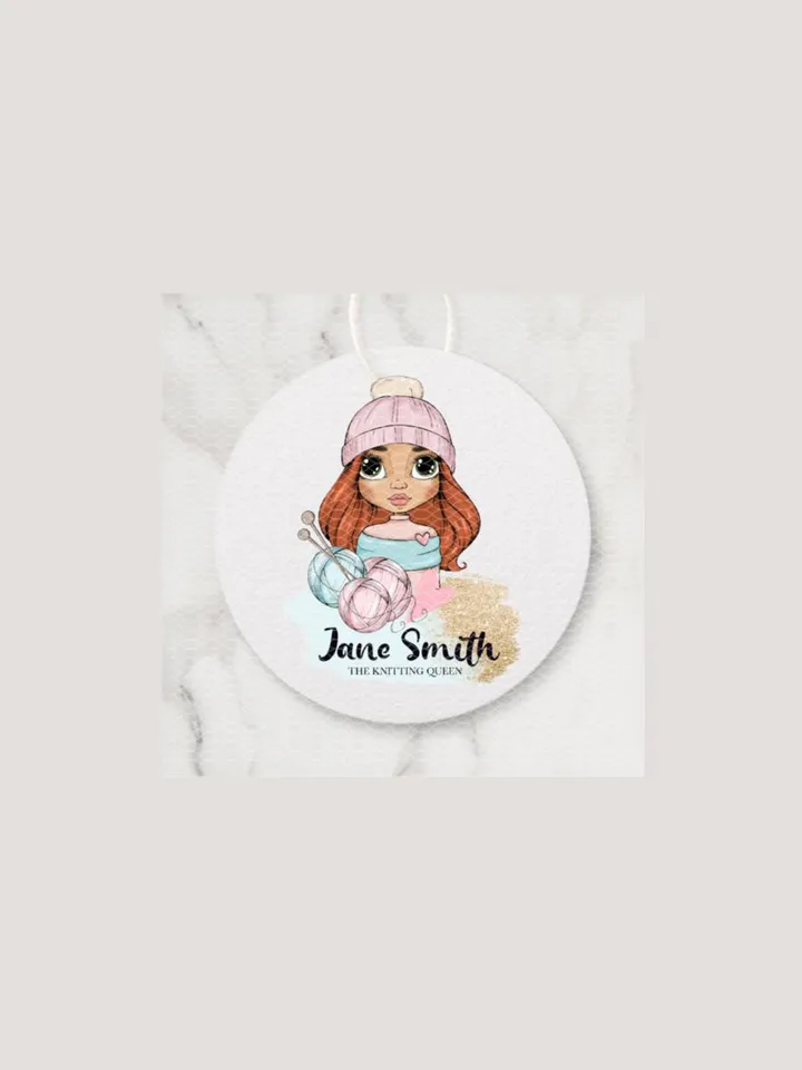 Best Knitting Crochet Premade Logo Design, Small Business Logo, Yarn Logo, Logo with Wool, Cute Logo, Cartoon Crafter Handmade Logo