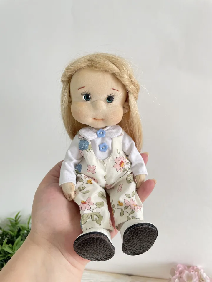 Art Doll Waldorf Doll Inspiration Handmade Textile Doll Birthday Gift for Girl
