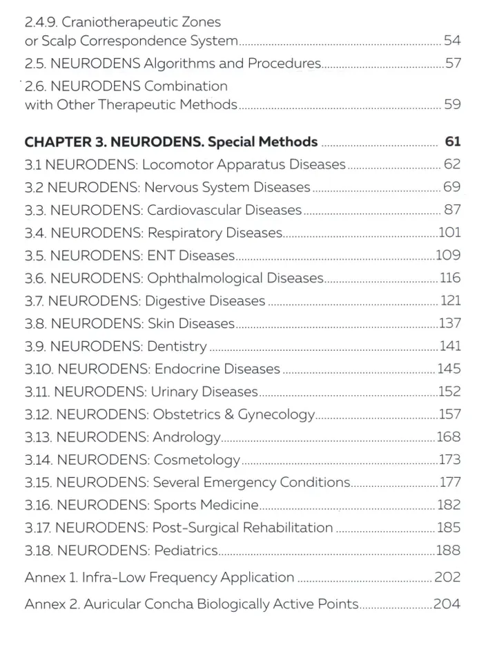 NEURODENS ILLUSTRATED complete GUIDE, English paper manual, Denas therapy- ENGLISH
