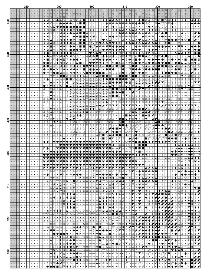 Anime Cross Stitch Pattern / Totoro Cross Stitch Pattern / Stained Glass Cross Stitch Pattern / Modern Instant PDF Chart