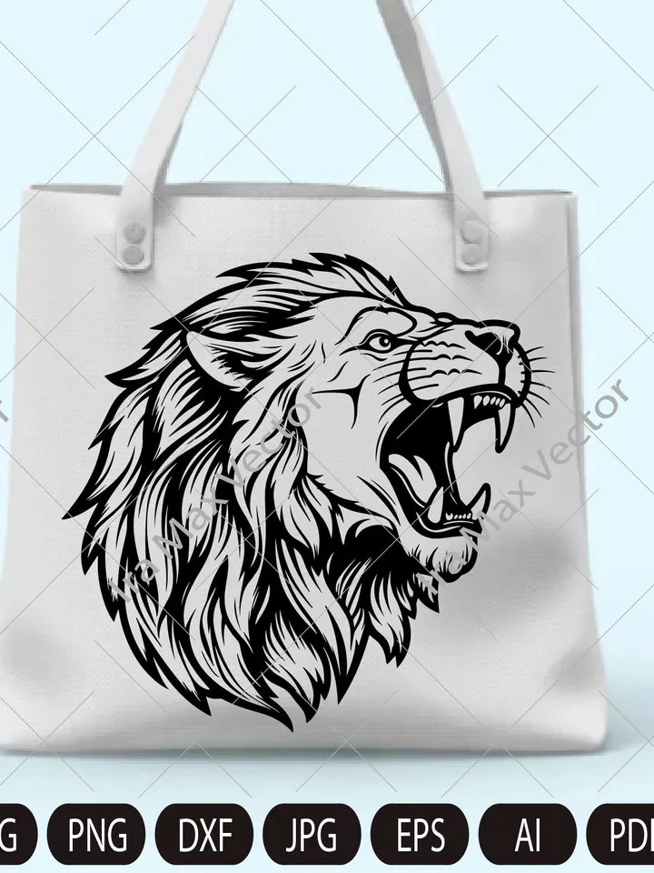 Lion Face svg / Lion Head svg / Lion svg / Lion King svg /Lion roaring/ Lions Mascot svg / Leo svg /Lion Head /Lion Printable