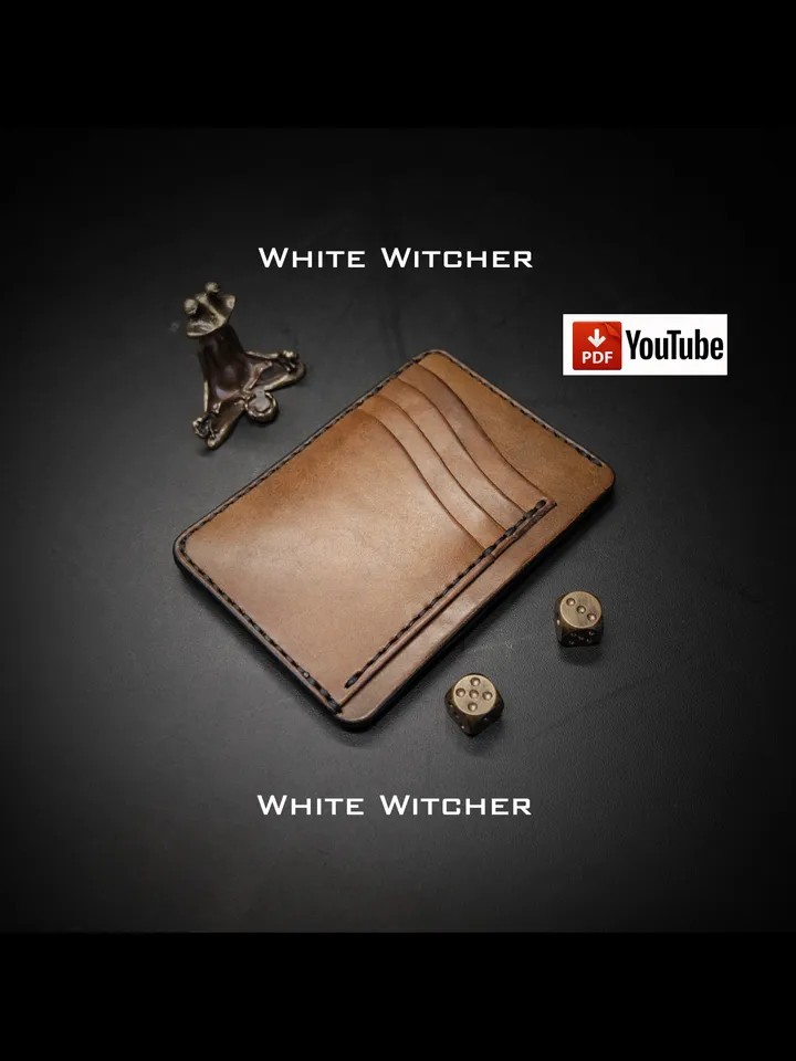 Leather pattern to make a doc wallet . MW17
