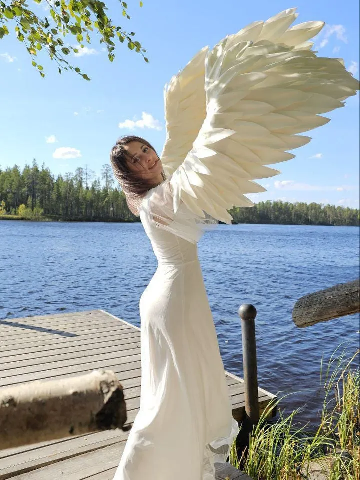 White wings, Christmas wings, sleeves, arms wings, gloves, poultry wings, swan