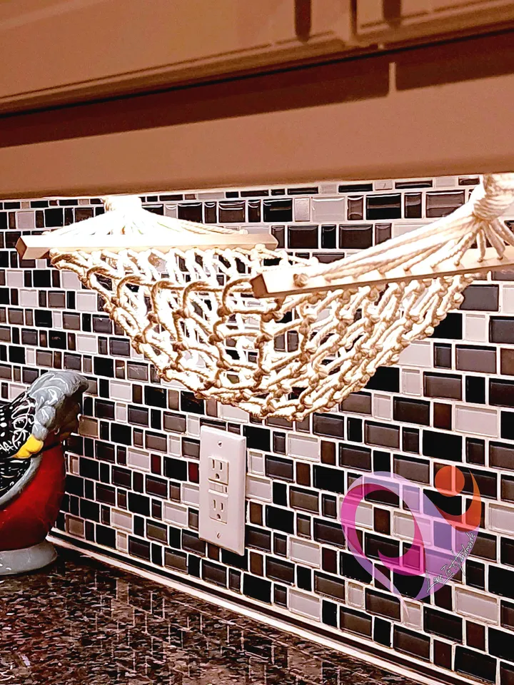 Fruit Hammock for Kitchen Storage Boho Produce Hanger for Veggies Countertop Decluttering Unique Kitchen Gift