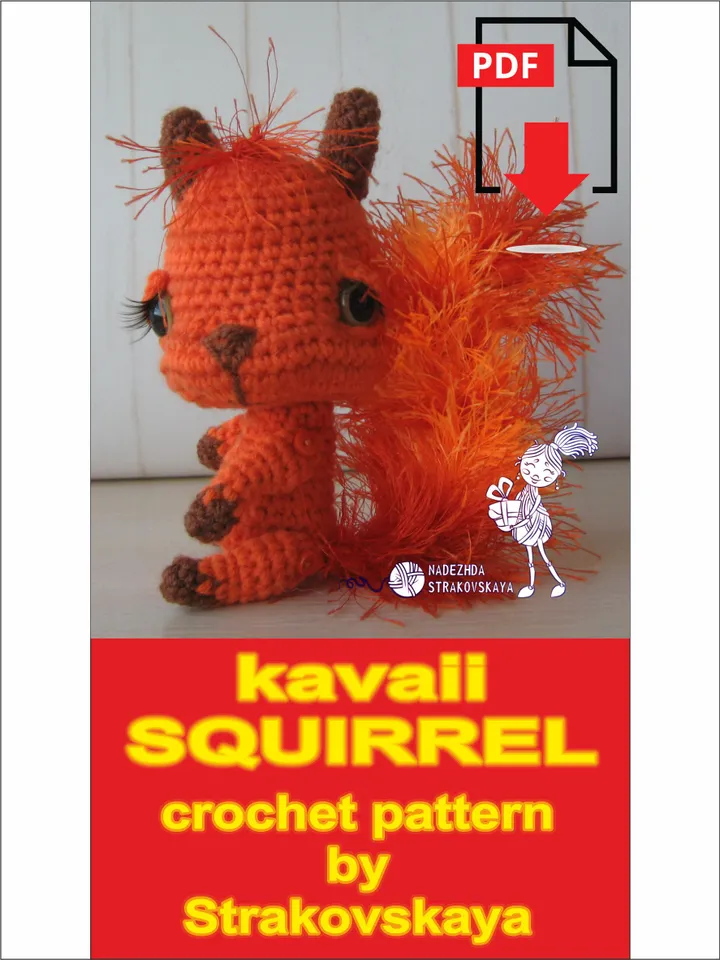 TUTORIAL: Kawaii style Baby Squirrel cuties crochet pattern*