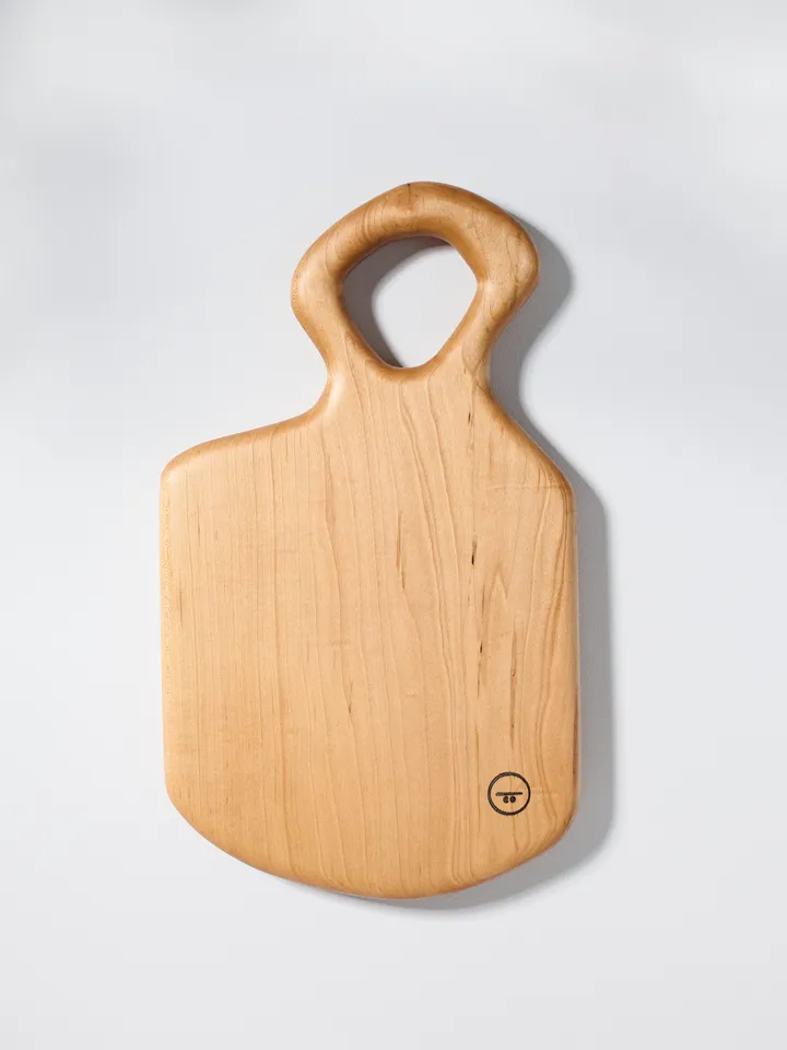Organic Shaped Large Wood Serving Board - carved and shaped by hand in local Pennsylvania Walnut, Sycamore, Maple - Large Serving Board