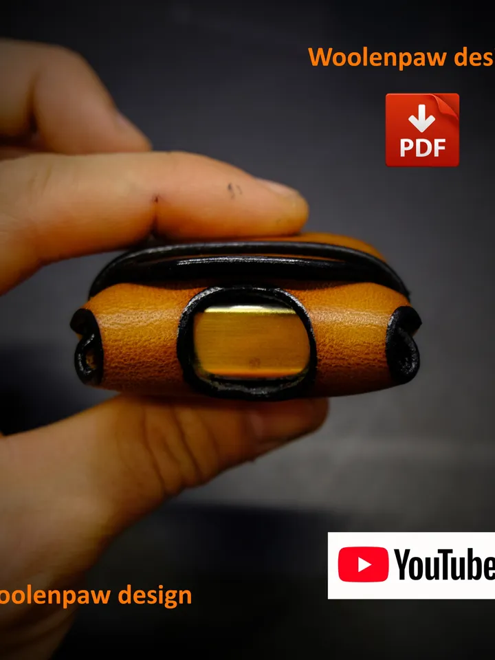 Stitchless Zippo pouch - PDF. NS15