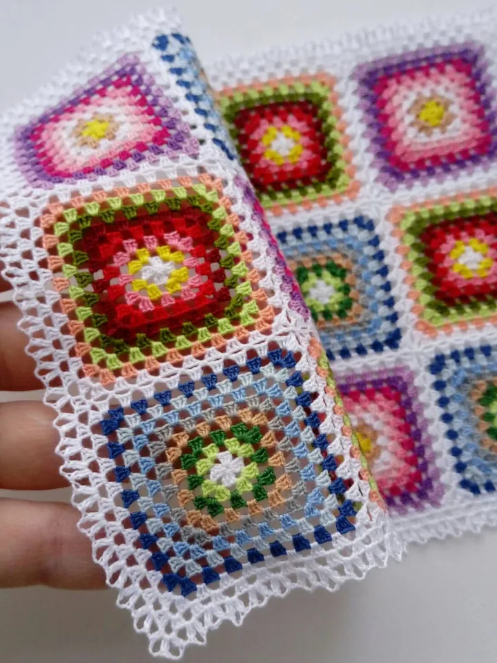 Granny Squares Throw for Dollhouse