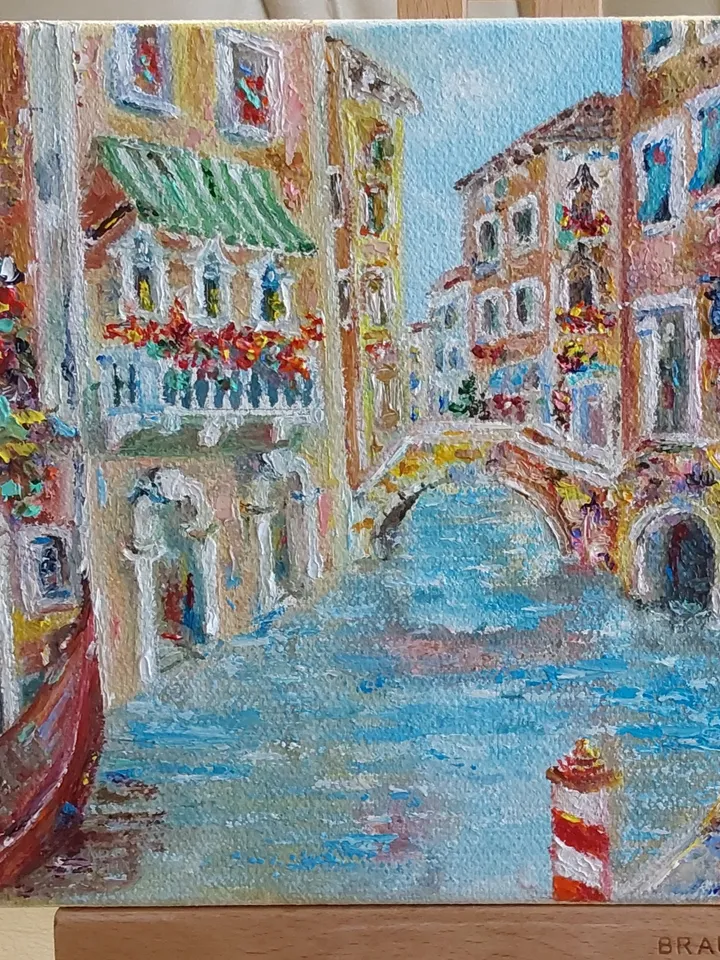 Venice. Oil painting. Canvas on a wide stretcher. Author's work