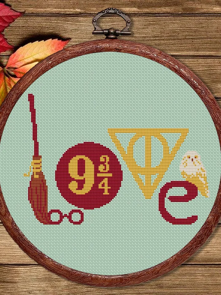 Magic Love Cross Stitch Pattern, Love Cross Stitch Pattern, Embroidery Magic Love, Love xStitch, Home Pattern, Love Pattern #vl009