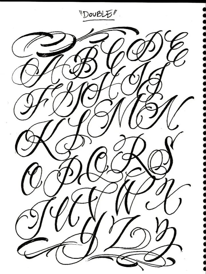 BJ Betts Lettering Guide 4