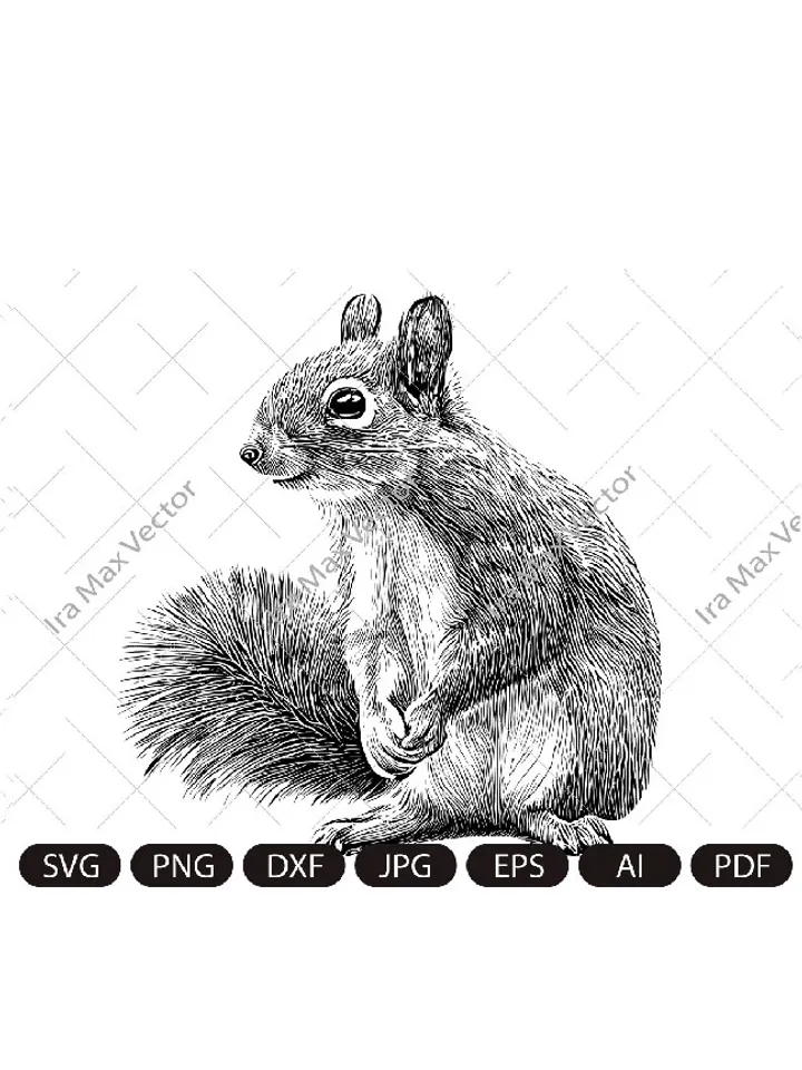 Squirrel SVG, Squirrel shirt, Squirrel png,Squirrel vector, Squirrel detailed,Squirrel poster, Squirrel download
