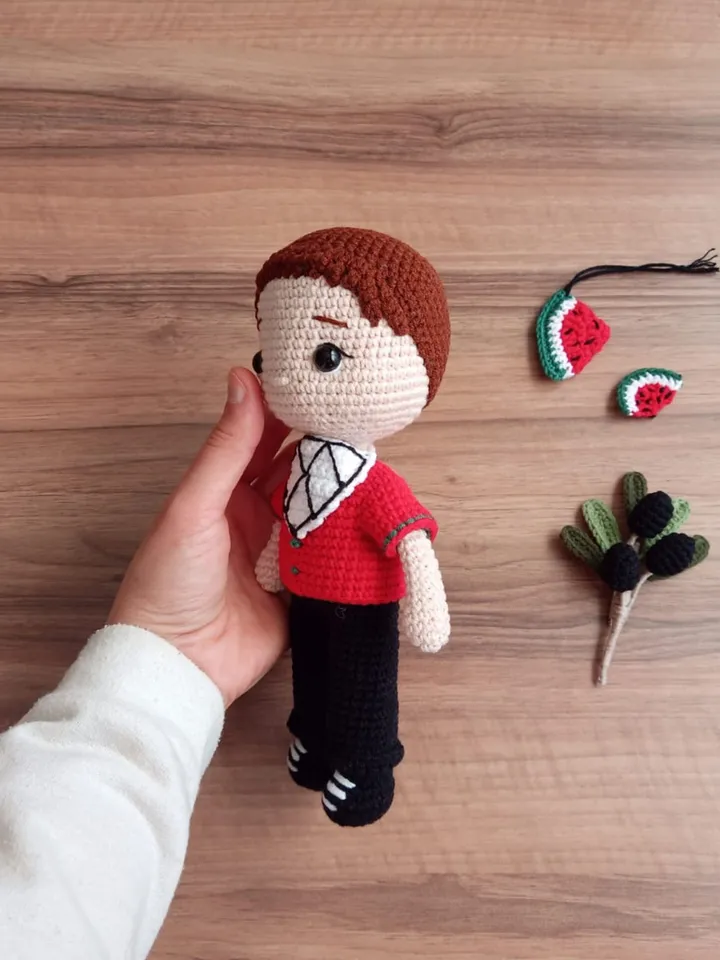 Crochet Free Palestine Doll, Amigurumi Muslim Doll, Eid Gifts For Kids, Islamic Toys, Gifts For Sister, Ramadan Gift, Islami for girl's Gift