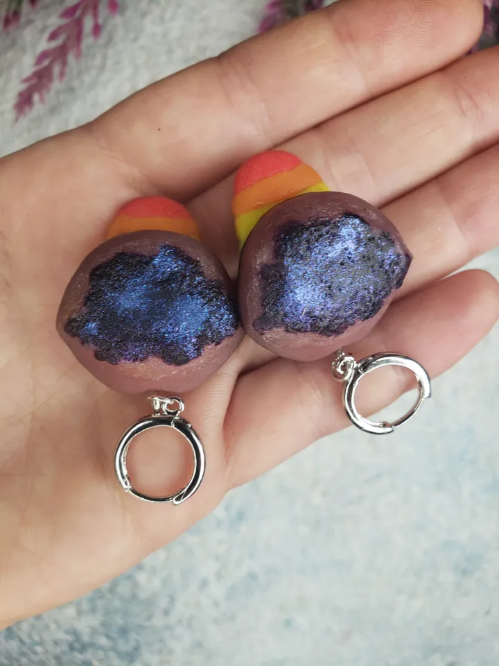 A set of earrings. 50% deposit