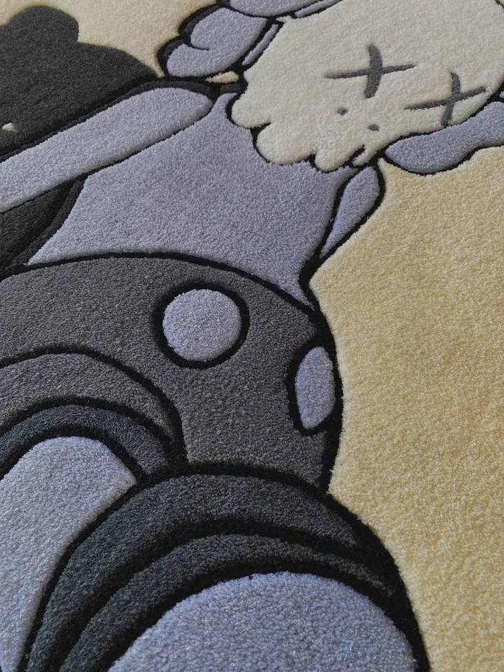 Gray KAWS Carpet