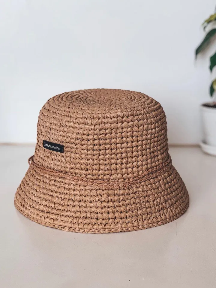 Pink bucket hat crochet pattern PDF, digital instant download, video tutorial, summer hat, eurovision 2022, kalush