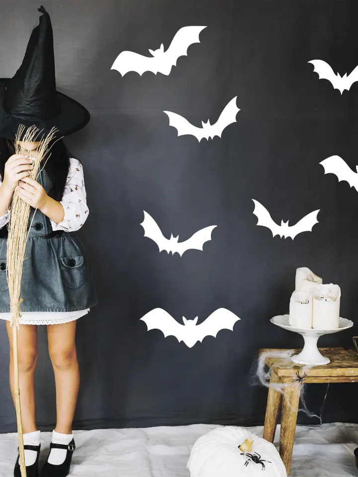 Halloween Bat window sticker pack Bat decoration h1