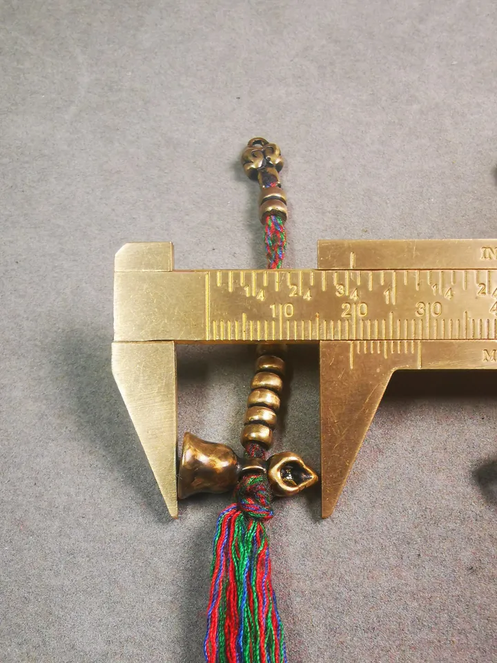 Gandhanra Handmade Tibetan Buddhist Mala Counters,Prayer Bead Counters,with Dorje and Vajra Pendant,Made of Brass