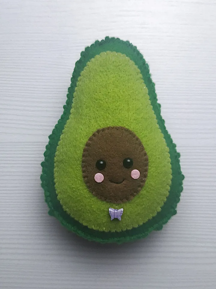 avocado felt pattern, avocado pattern, plush avocado toy, felt pattern, felt kawaii avocado, felt sewing pattern, stuffed avocado gift, felt toys pattern, avocado ornament, toddler kids toys, cute avocado, baby shower gift