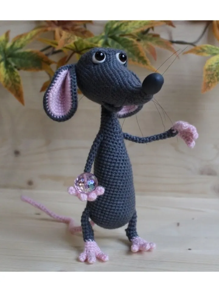 Crochet pattern rat (mouse) - digital pattern PDF