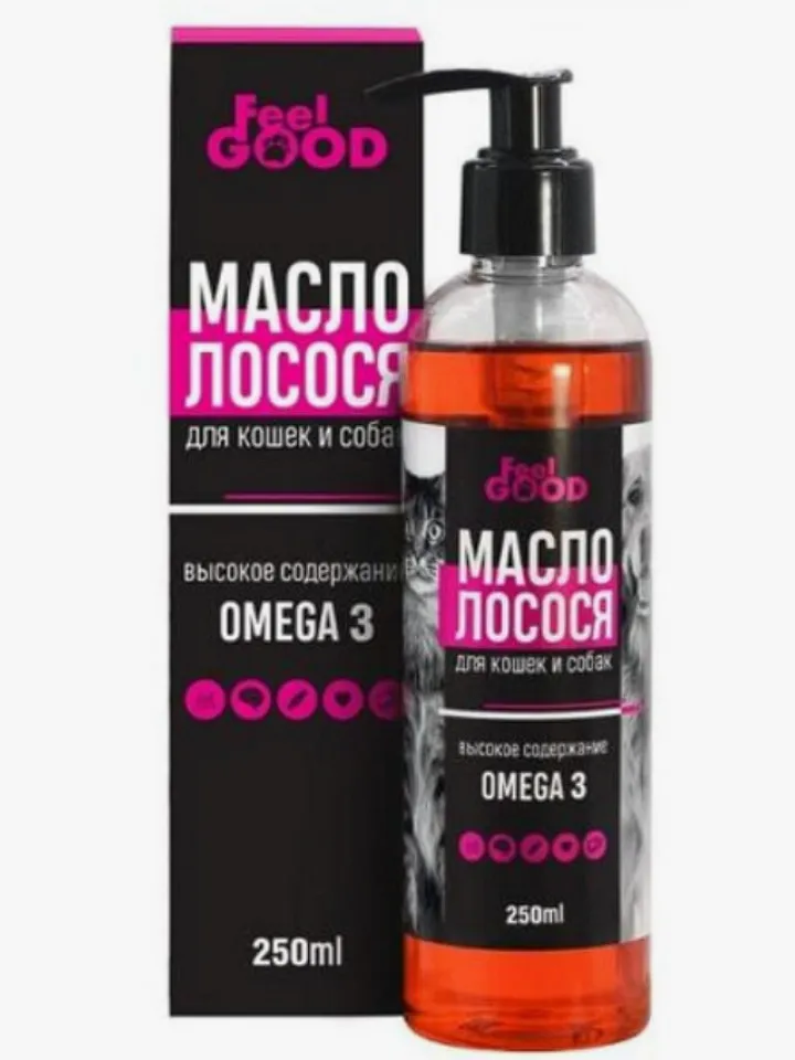 Veterinary Salmon Oil Enhanced Omega 3 for Cats and Dogs 250 ml / 8.45 oz