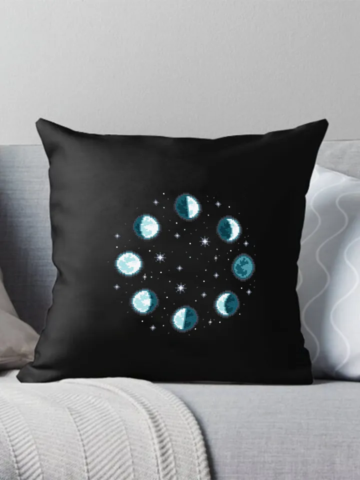 Moon phases cross stitch pattern download PDF Space cross stitch, Lunar pattern PDF, Simple cross stitch chart, Moon phase decor #L59