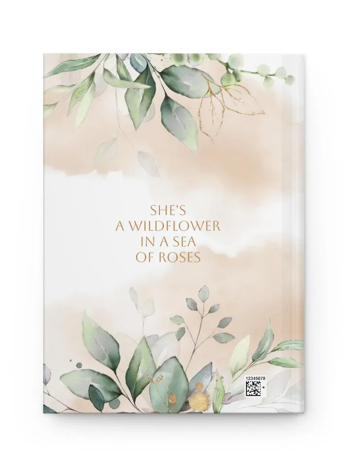 Personalized Floral Name Initials Journal - Hardcover Journal, Matte, Notebook, Customized Diary, Gift for Her, Birthday Present