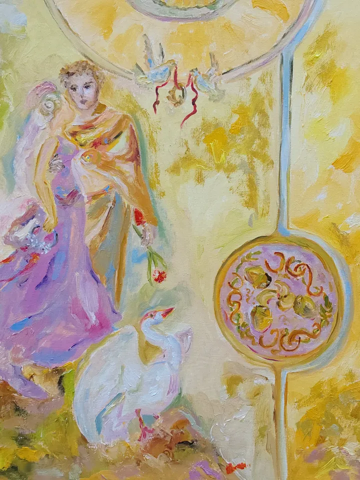 Oil painting on canvas "Lovers" 40x60cm (16x24 inches)