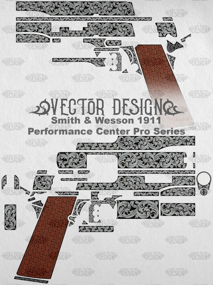 VECTOR DESIGN Smith & Wesson 1911 Performance Center Pro Series Scrollwork