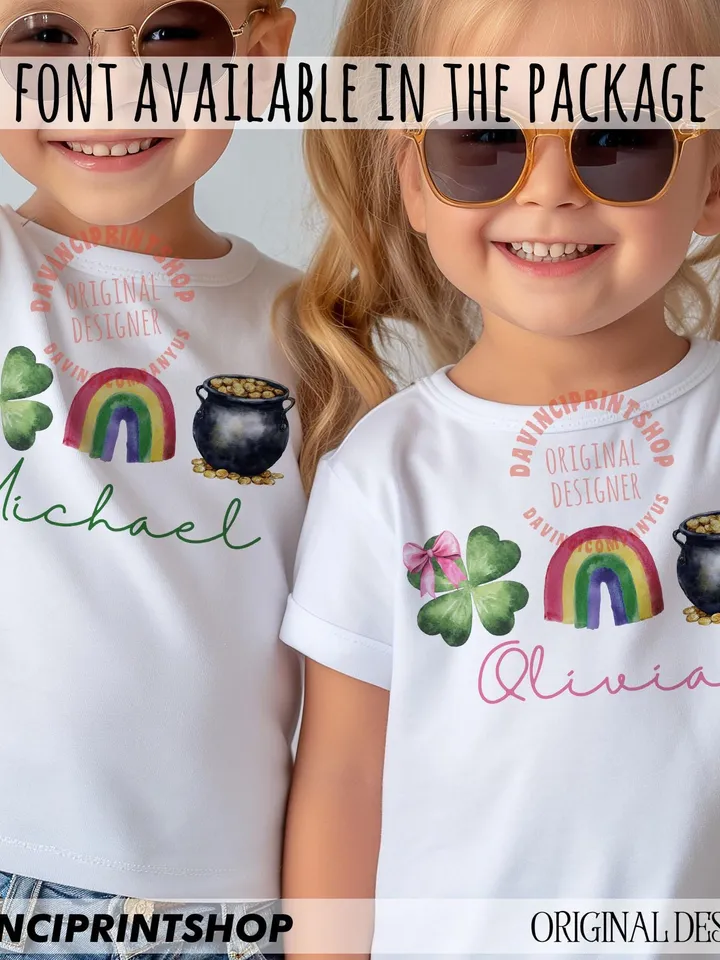 2 files, St.Patricks Day PNG, Kids St Patrick Day Png, Toddler St.Patricks Day png, Lucky png, Shamrock png, Png for kids, Toddler shirt png