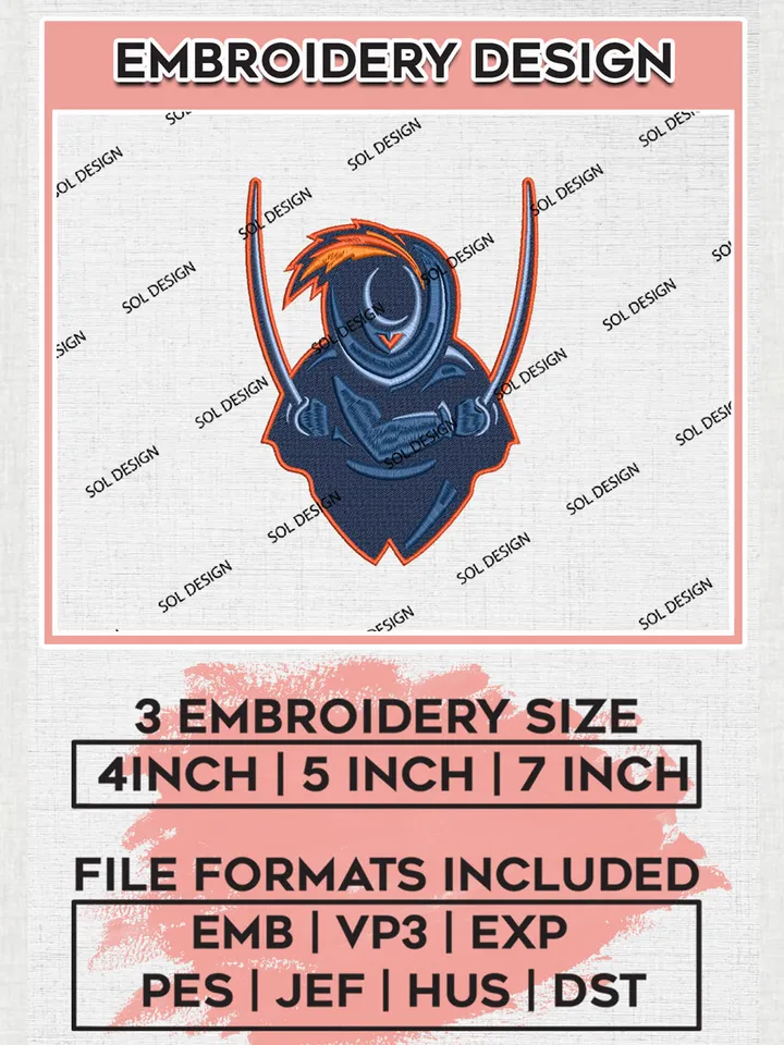NCAA Virginia Cavaliers Team Mascot Logo embroidery designs, NCAA Virginia Cavaliers Logo Machine embroidery designs, NCAA Team Logo embroidery designs, NCAA Game Day Machine embroidery designs, Digital Download