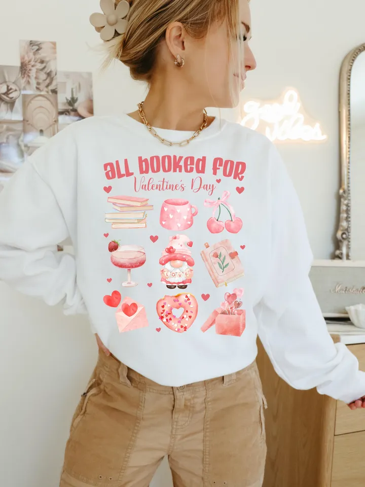 All Booked for Valentines PNG, Teacher Valentine Png, Valentine Coquette Png, Book Lover Shirt Design, Bookish Png, XOXO Png, Love Png