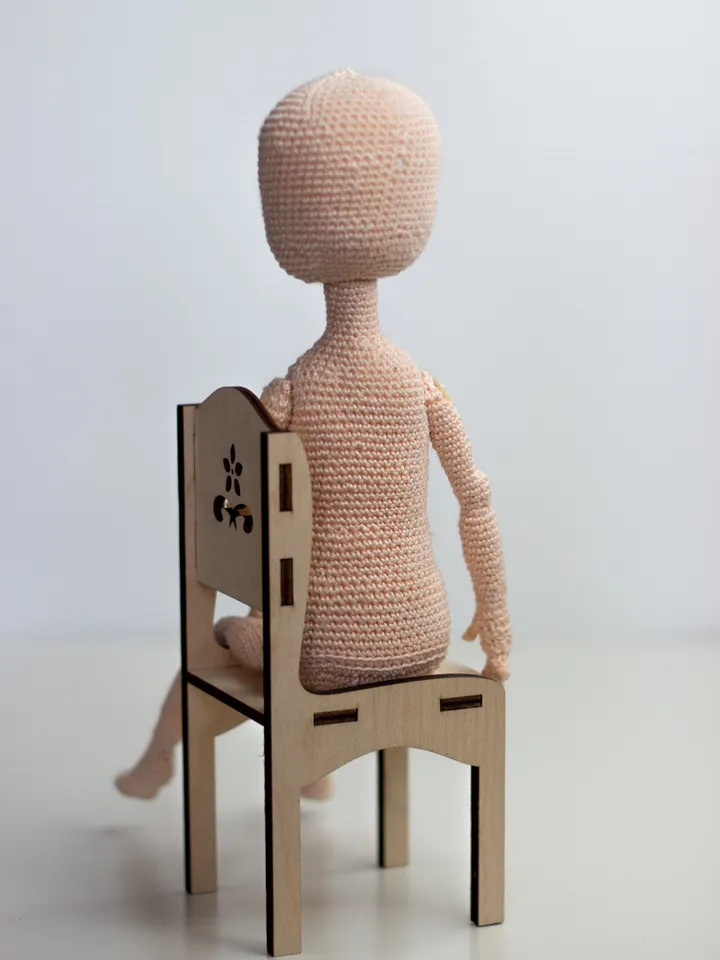 Doll body crochet pattern/ Handmade toy