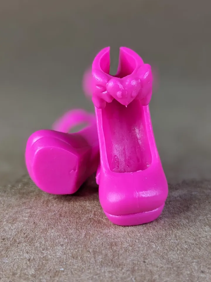 Pink high heels shoes for 10.5 inch female dolls (MH, EAH)
