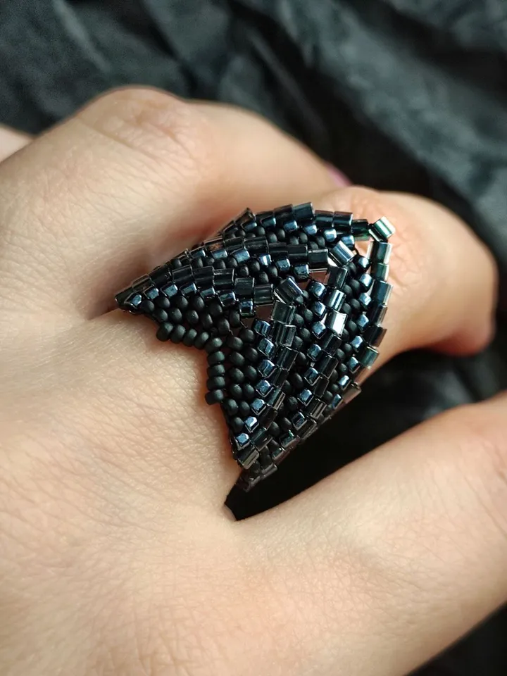 PDF tutorial - Beaded Arrow ring